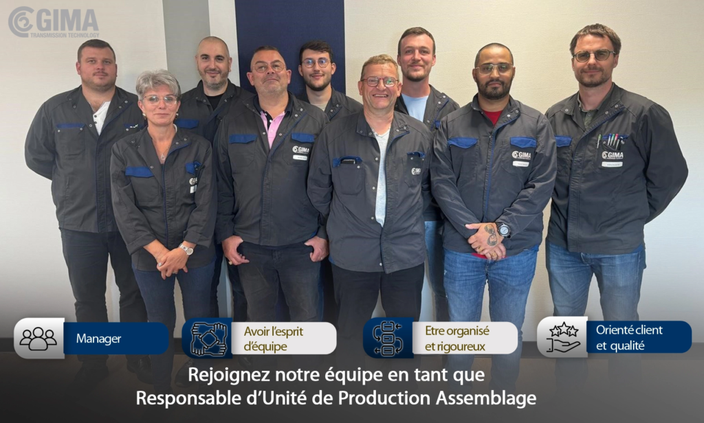 GIMA recrute un responsable d'unité de production assemblage